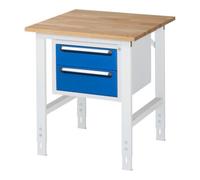RAU Rau Table de travail Tom réglable en hauteur KM03, L750xP800xH760-1080mm, plateau B-25mm Quantité:1
