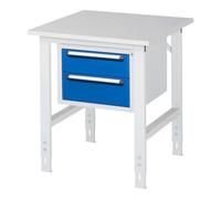 RAU Rau Table de travail Tom réglable en hauteur KM03, L750xP800xH760-1080mm, plateau M 22mm Quantité:1