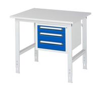 RAU Rau Table de travail Tom réglable en hauteur KM04, L1000xP800xH760-1080mm, plateau M 22mm Quantité:1
