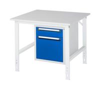 RAU Rau Table de travail Tom réglable en hauteur KM05, L1000xP1000xH760-1080mm, plateau M 22mm Quantité:1