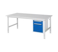 RAU Rau Table de travail Tom réglable en hauteur KM05, L2000xP1000xH760-1080mm, Plateau M 22mm Quantité:1