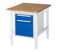 RAU Rau Table de travail Tom réglable en hauteur KM05, L750xP1000xH760-1080mm, plateau B-25mm Quantité:1