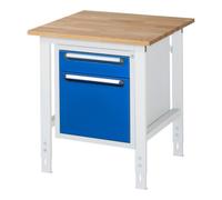 RAU Rau Table de travail Tom réglable en hauteur KM05, L750xP800xH760-1080mm, plateau B 25mm Quantité:1