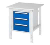RAU Rau Table de travail Tom réglable en hauteur KM06, L750xP800xH760-1080mm, plateau M-22mm Quantité:1