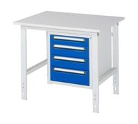 RAU Rau Table de travail Tom réglable en hauteur KM07, L1000xP800xH760-1080mm, plateau M 22mm Quantité:1