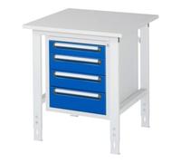 RAU Rau Table de travail Tom réglable en hauteur KM07, L750xP800xH760-1080mm, plateau M 22mm Quantité:1