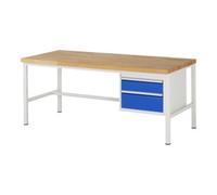 RAU Rau Werkbank 8123A1, L2000xP900xH840mm, 2x tiroirs-TA Quantité:1