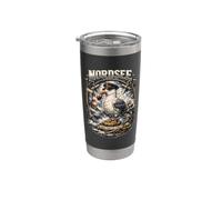 Rau Salzig Frei Mer du Nord Mouette Phare Gobelet isotherme en acier inoxydable double paroi