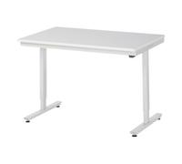 RAU Table de travail adlatus RAU 150 réglable en hauteur électriquement Plan de travail en mélaminé 1250 mm x 800 mm Quantité:1