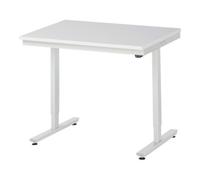RAU Table de travail adlatus RAU 150 réglable en hauteur électriquement Plan de travail en mélaminé 1000 mm x 800 mm Quantité:1
