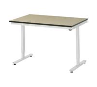 RAU Table de travail adlatus RAU 150 réglable en hauteur électriquement Plan de travail MDF 1250 mm x 800 mm Quantité:1