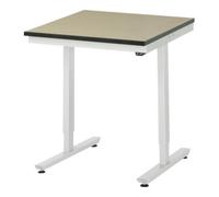 RAU Table de travail adlatus RAU 150 réglable en hauteur électriquement Plan de travail MDF 750 mm x 800 mm Quantité:1