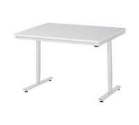 RAU Table de travail adlatus RAU 150 réglable en hauteur électriquement Plateau de travail EGB avec revêtement en résine de mélamine (conducteur de volume) 1250 mm x 1000 mm Quantité:1