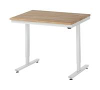 RAU Table de travail adlatus RAU 150 réglable en hauteur électriquement Plateau en hêtre massif 1000 mm x 800 mm Quantité:1