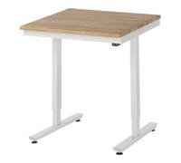 RAU Table de travail adlatus RAU 150 réglable en hauteur électriquement Plateau en hêtre massif 750 mm x 800 mm Quantité:1
