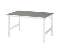 RAU Table de travail Tom Rau LxPxH 1250x1000x760-1080mm, plateau de travail en linoléum Quantité:1