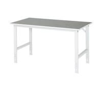 RAU Table de travail Tom Rau LxPxH 1500x800x760-1080mm, plateau de travail en linoléum Quantité:1