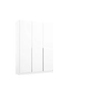 Rauch Meubles Meubles Alabama Armoire à Porte Tournante en Blanc 3 Portes avec Pack d'Accessoires Haut de Gamme 2 Tringles à Linge, 7 Étagères, 1 Tiroir Lxhxp 136X229X54 Cm