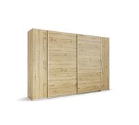 Rauch Möbel Kronach Artisan Armoire combinée à 4 Portes en chêne avec 2 tringles et 10 étagères 311 x 210 x 60 cm