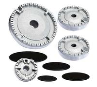Raucilpy Kit de chapeau de cuisinière, couvercle de cuisinière amélioré, cuisinière à gaz, couronne de brûleur, capuchon de flamme, capuchon de brûleur à gaz, compatible avec la plupart des brûleurs