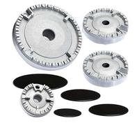 Raucilpy Kit de chapeau de cuisinière, couvercle de cuisinière amélioré, cuisinière à gaz, couronne de brûleur, capuchon de flamme, capuchon de brûleur à gaz, compatible avec la plupart des brûleurs