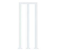 RAUGAJ Mandrail À Manchette À Tube Carré Industriel, Gardien de Corridor de Forme M de 45 Cm de Large pour La Maternelle/Hôpital/Hôtel, Support de Sol avec Vis, 35-100 Cm Hauteur Personnalisée/Whi