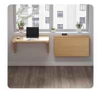 RAUMPA Table Murale Rabattable Bureau Pliable Cuisine, Pliante Poste Mural Travail à Rabat Repas Peu Encombrant Informatique Multifonctionnelle pour Salle Manger Salon Enfant Chambre Blanchisserie