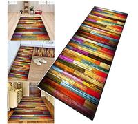 RAUMPA Tapis De Couloir Long Passage 80x300 cm, Lavable AntidéRapant Essuyable Moderne Clair Abstrait Motifs Style Design Ornements Moquette pour Cuisine Salon Passage Adulte Chambre Chemin EntréE