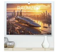 Raumzeit. Geschichten zwischen Sternen (hochwertiger Premium Wandkalender 2026 DIN A2 quer), Kunstdruck in Hochglanz: Faszinierende ... Abenteuer im Kosmos und auf fremden Planeten.