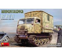 Raupenschlepper Ost Rso / 01 With Bois Shelter 1:3 5 Plastique Model Kit Miniart