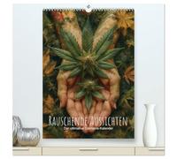 Rauschende Aussichten - Der ultimative Cannabis-Kalender (hochwertiger Premium Wandkalender 2026 DIN A2 hoch), Kunstdruck in Hochglanz: Entdecke den ... Natur und Fantasie in faszinierenden Szenen.