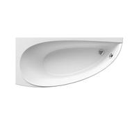 Ravak - Avocado 150 x 75 cm Baignoire d'angle gain de place, orientation gauche en acrylique, sans pieds, blanc (CT01000000)