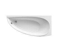 Ravak - Avocado 160 x 75 cm Baignoire d'angle gain de place, orientation droite en acrylique, sans pieds, blanc (CH01000000)
