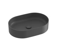 Ravak Ceramic lavabo 55x37 cm ovale à poser anthracite mat XJX03155000