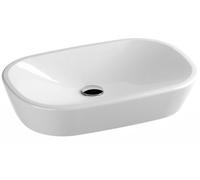 Ravak Ceramic lavabo 60x40 cm ovale à poser blanc brillant XJX01160001