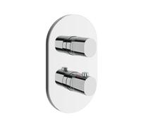 Ravak Chrome II mitigeur bain-douche encastrée avec thermostat chrome X070455