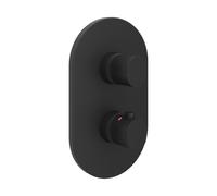 Ravak Chrome II mitigeur bain-douche encastrée avec thermostat noir X070467