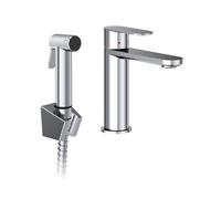 Ravak Chrome II mitigeur de lavabo avec douchette bidet sur pied chrome X070450