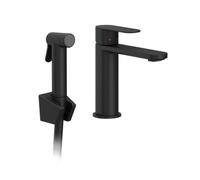 Ravak Chrome II mitigeur de lavabo avec douchette bidet sur pied noir X070462