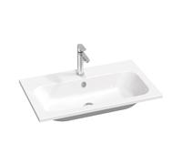 Ravak Chrome lavabo 80x49 cm rectangulaire de meuble blanc XJG01180001