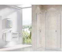 Ravak Chrome paroi de douche 90 cm satin mat/verre transparent 9QV70U00Z1