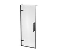 Ravak Cool! porte de douche 80 cm à ouverture basculante noir mat/verre transparent X0VV40300Z1