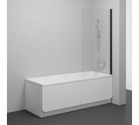 Ravak Nexty paroi de baignoire 80 cm monobloc noir mat/verre transparent 7O840300Z1