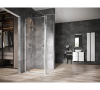 Ravak Nexty paroi de douche 90 cm aluminium brillant/verre transparent 90O70C00Z1