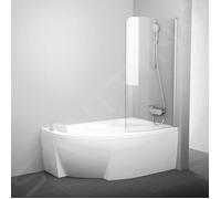 Ravak Paroi de baignoire monobloc CVSK1 Rosa droite 1000x1500 mm - verre 6 mm, aluminium brillant