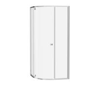 Ravak Pivot cabine de douche 80x80 cm semi-circulaire chrome brillant/verre transparent 37644C00Z1