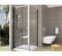 Ravak Pivot paroi de douche 100 cm satin mat/verre transparent 90GA0U00Z1