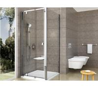 Ravak Pivot paroi de douche 80 cm aluminium brillant/verre transparent 90G40C00Z1