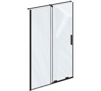 Ravak Roll porte de douche 100 cm coulissant noir mat/verre transparent X08VA0300Z1