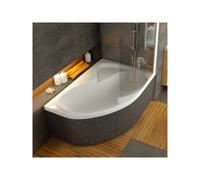 Ravak - Rosa II 160 x 105 cm Baignoire d'angle orientation droite en acrylique, sans pieds, blanc (CL21000000)